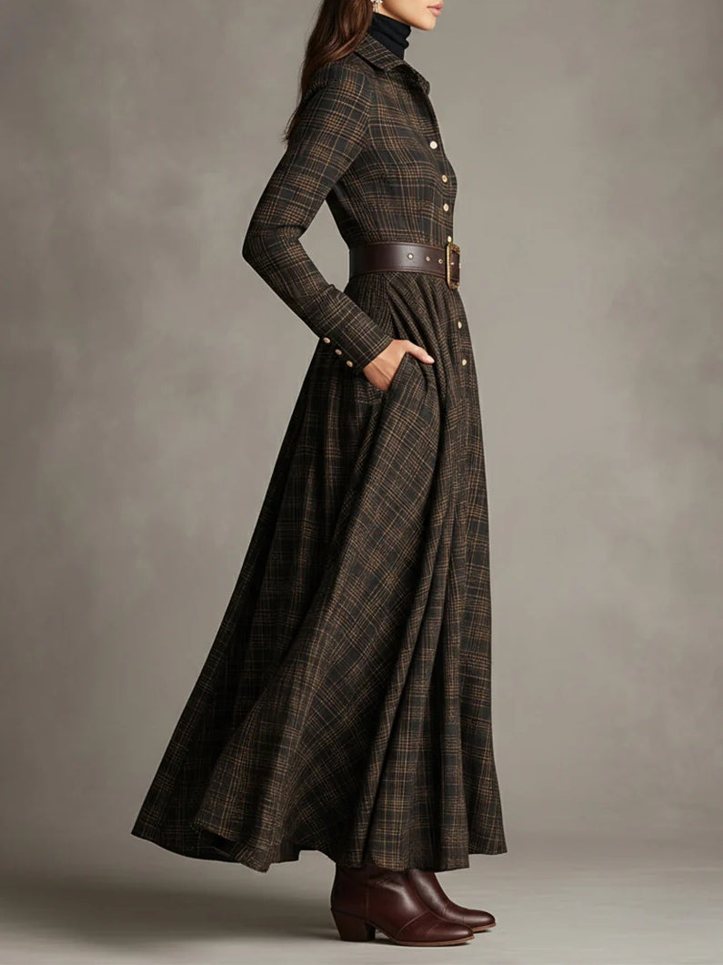 Amelia™ | Tartan Heritage Maxi Dress