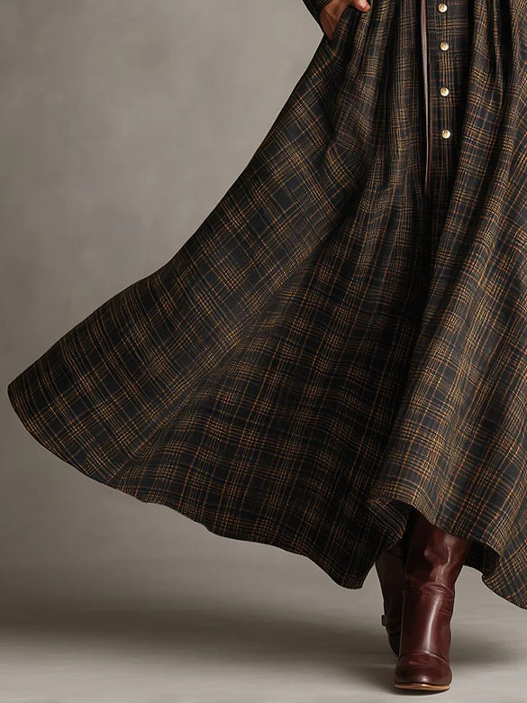 Amelia™ | Tartan Heritage Maxi Dress
