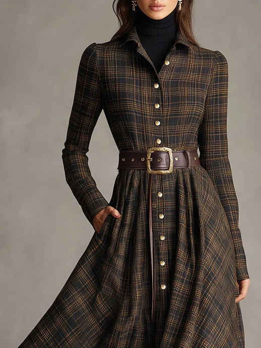 Amelia™ | Tartan Heritage Maxi Dress