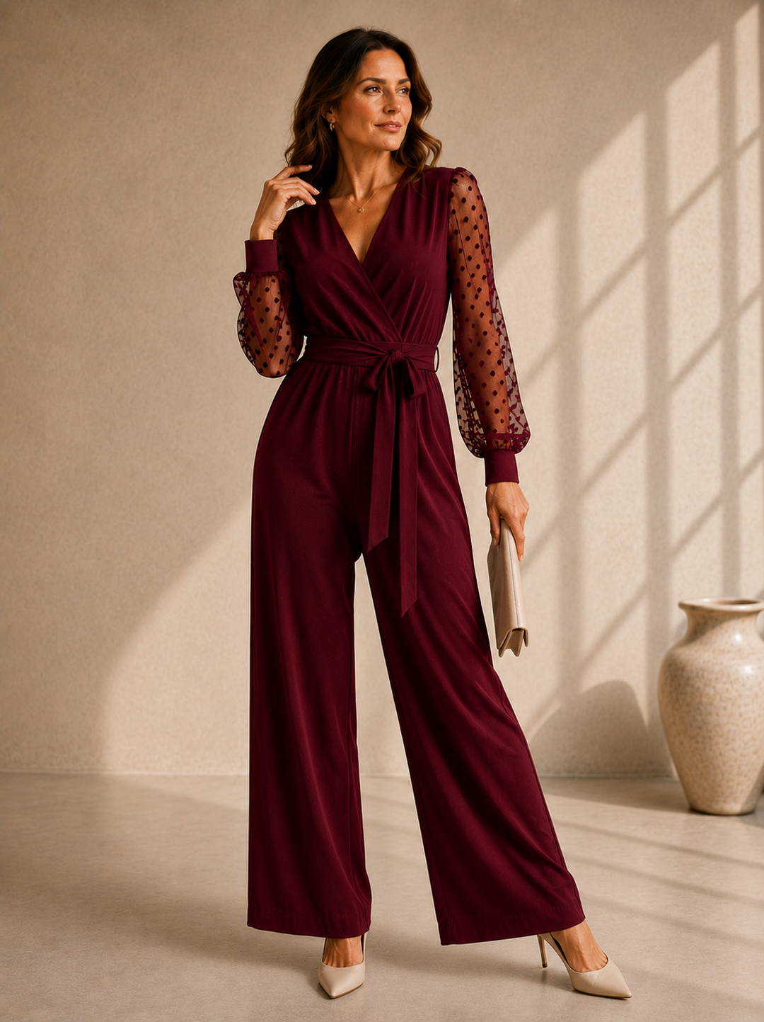 Christina™ | Elegant Jumpsuit with Belt