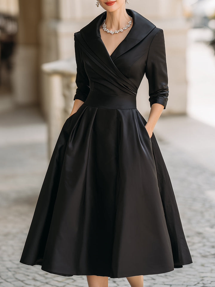 Natalie™ | Satin Midi Dress