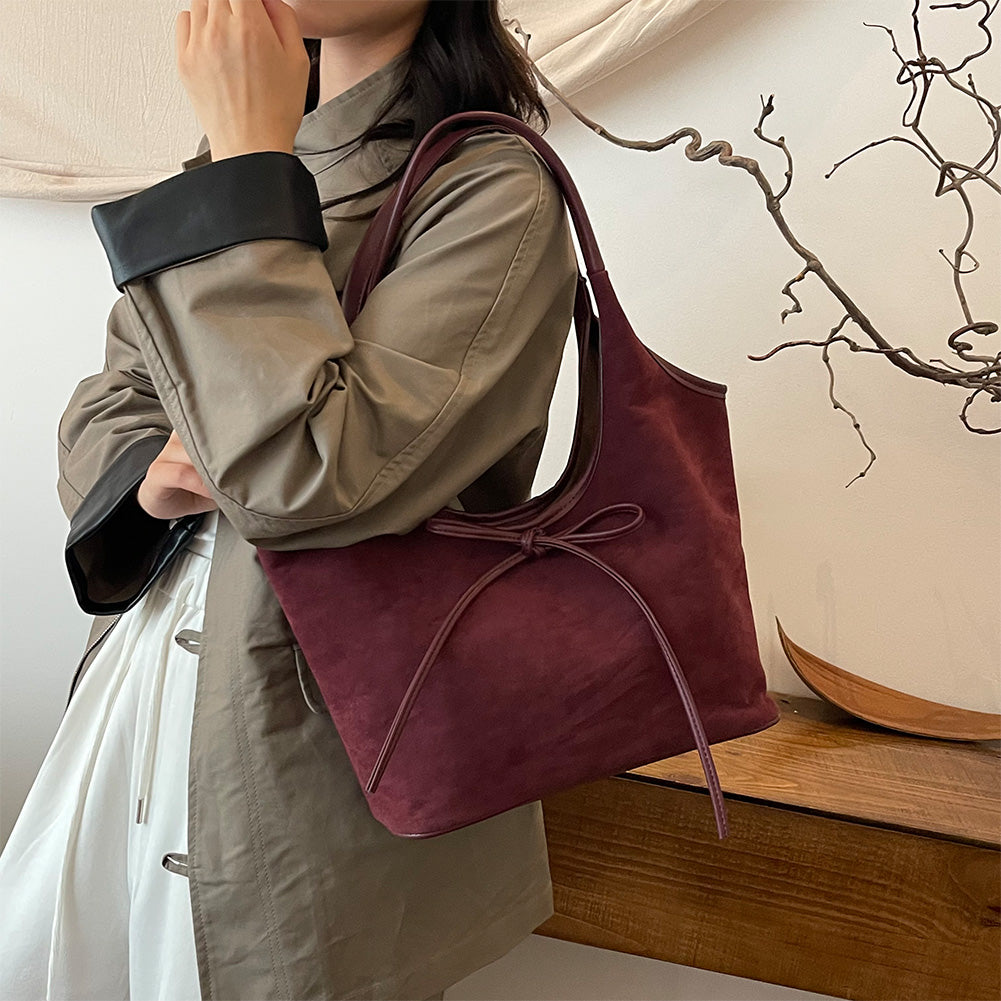 Isla™ | Elegant Bag with Bow and Vegan Textures