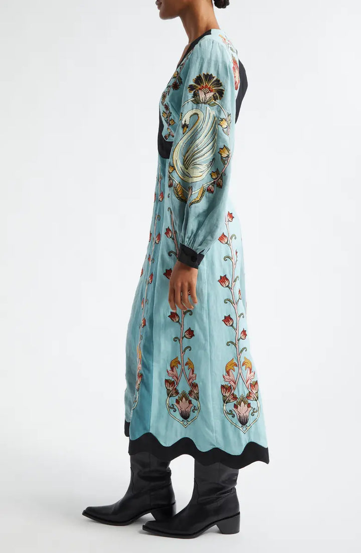 Jessie™ | Blue Midi Dress