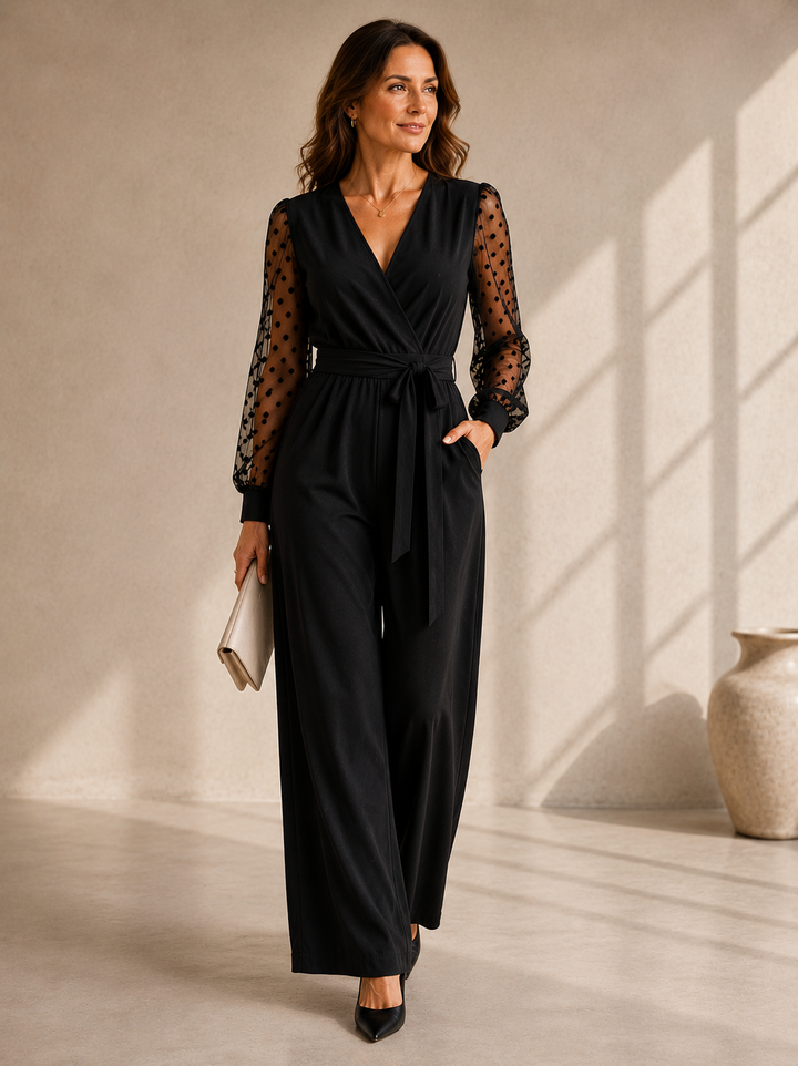 Christina™ | Elegant Jumpsuit with Belt