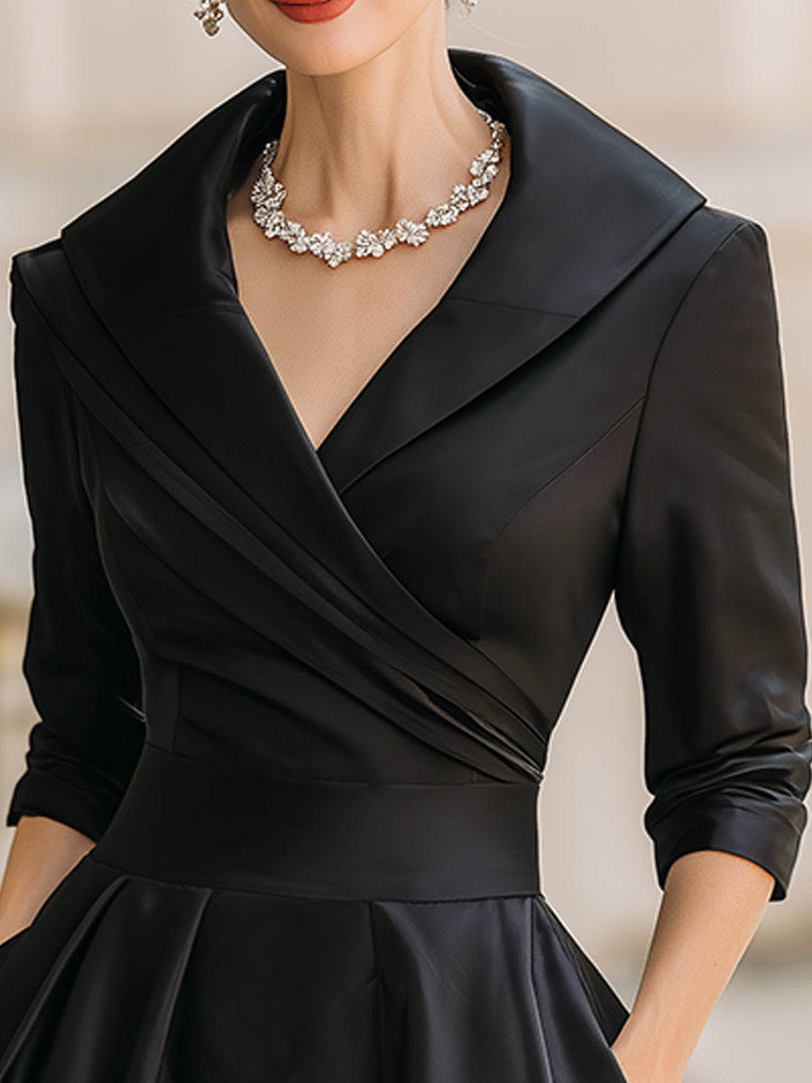 Natalie™ | Satin Midi Dress