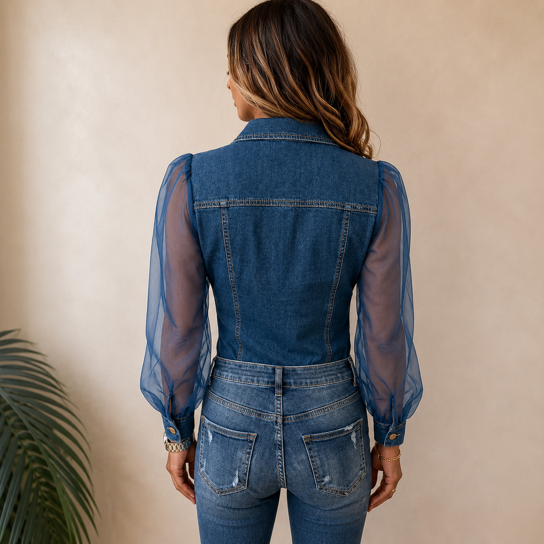 Emily™ | Elegant Denim Blouse