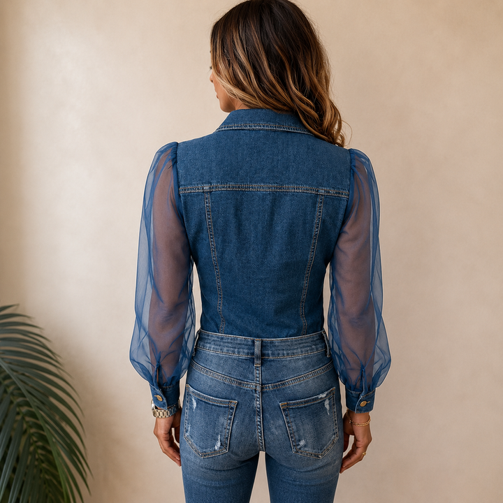 Emily™ | Elegant Denim Blouse