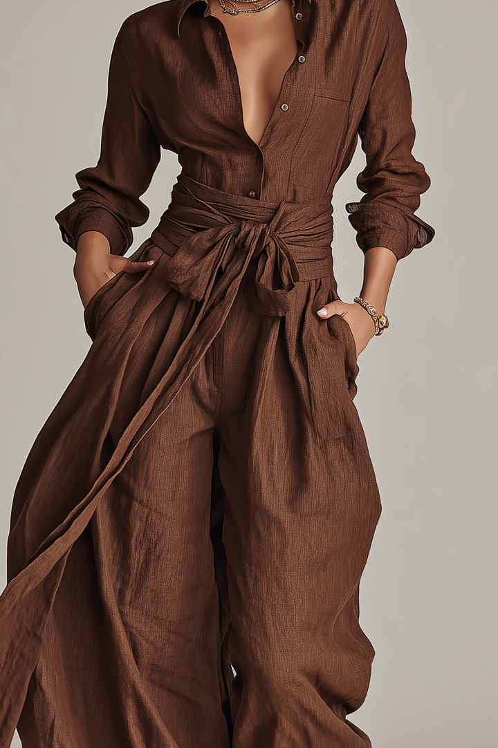 Gillian™ | Flowing Co-ord Set with Belt
