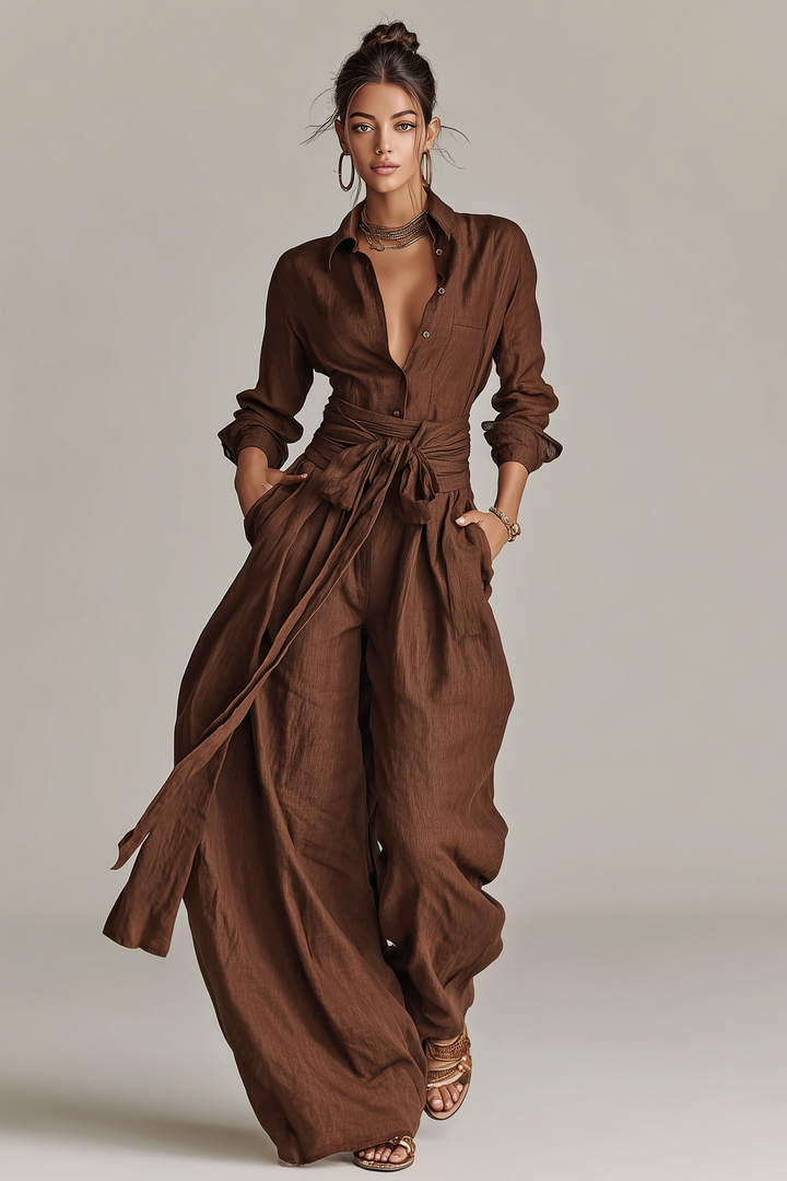 Gillian™ | Flowing Co-ord Set with Belt