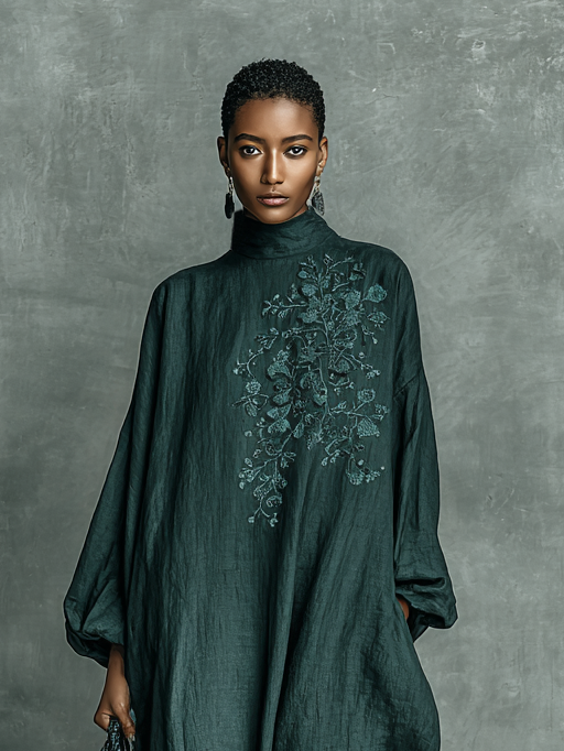 Daisy™ | Relaxed Long-Sleeved Maxi Dress