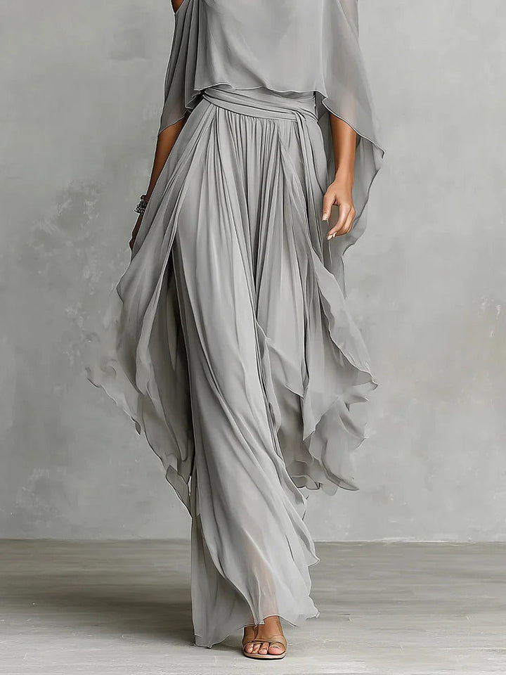 Margaret™ | Chic Flowing Chiffon Co-ord Set