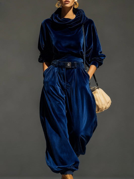 Holly™ | Elegant Flowing Velvet Co-ord Set
