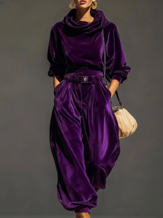 Holly™ | Elegant Flowing Velvet Co-ord Set