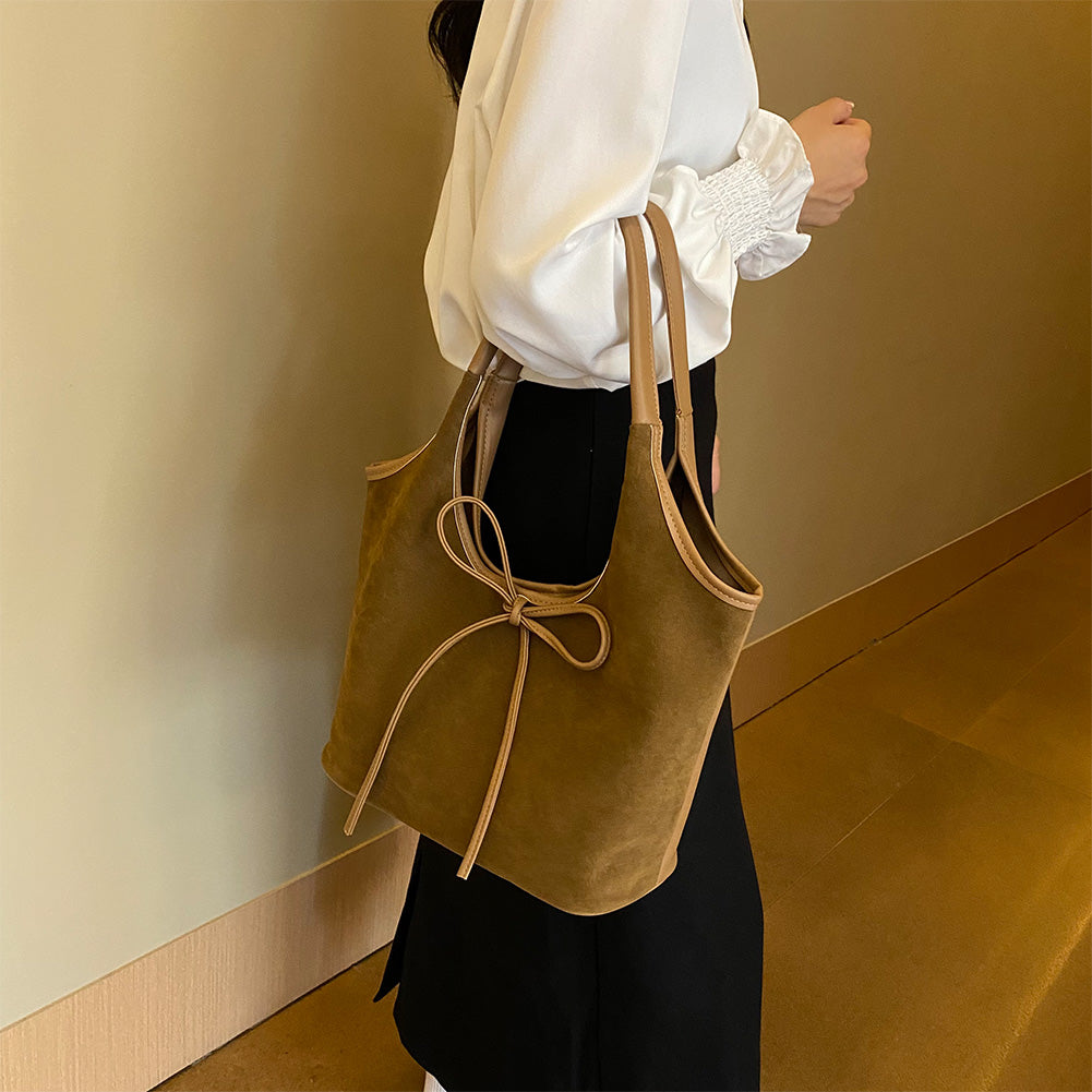 Isla™ | Elegant Bag with Bow and Vegan Textures