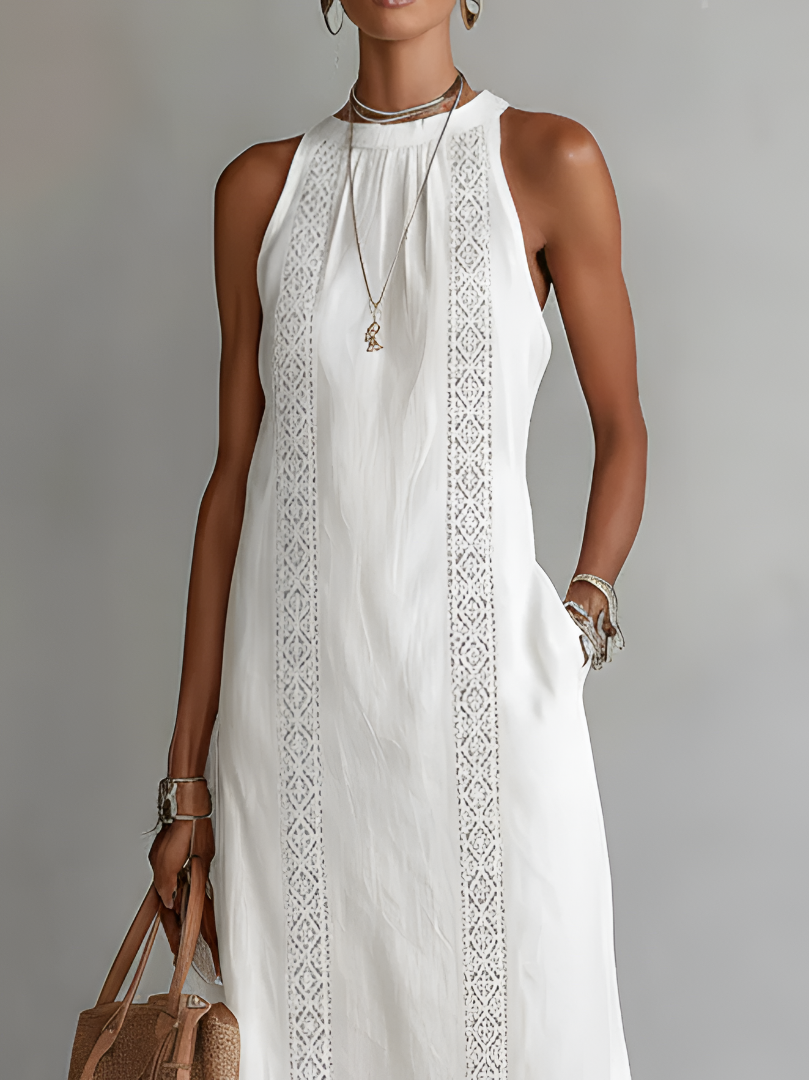 Patricia™ | Pure Elegance Sleeveless Maxi Dress
