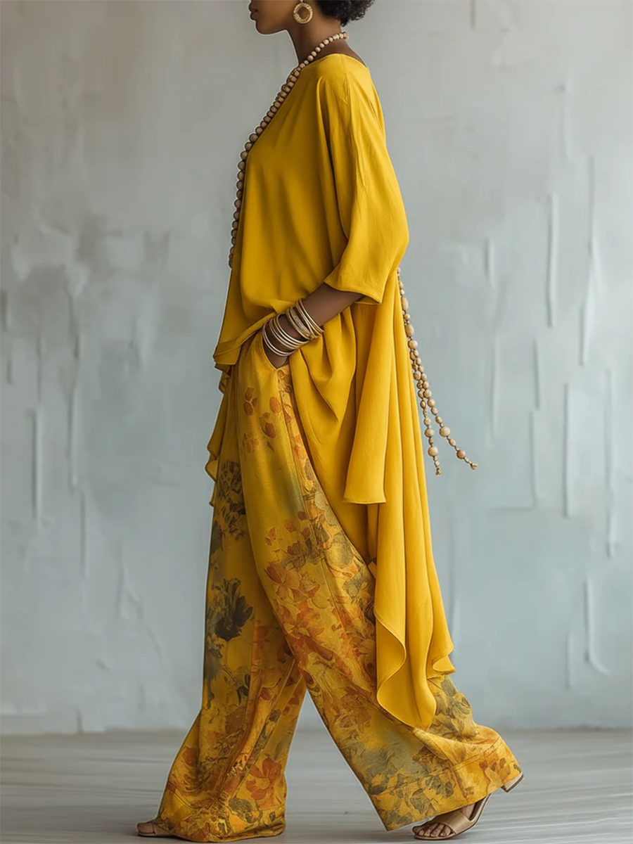 Cordelia™ | Elegant Floral Bohemian Co-ord Set