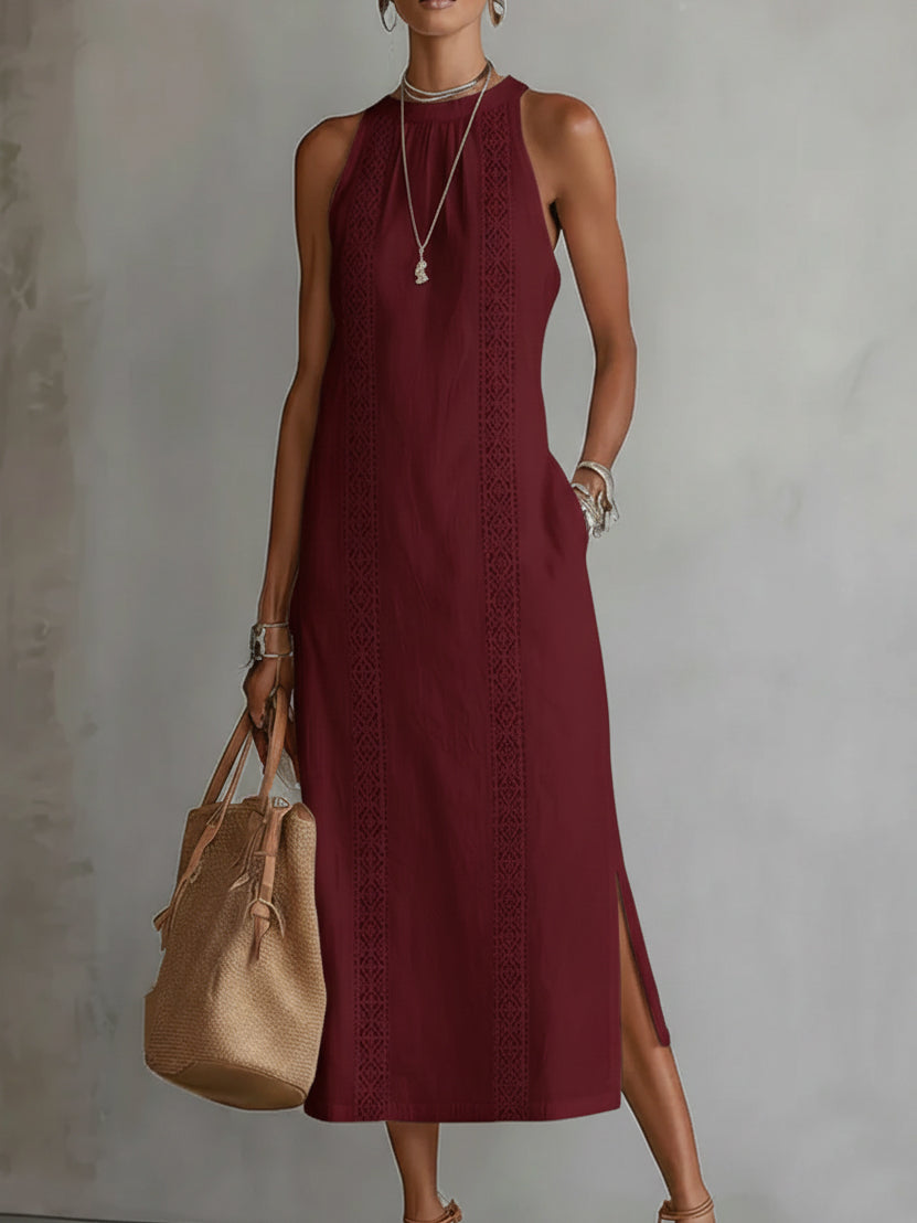 Patricia™ | Pure Elegance Sleeveless Maxi Dress
